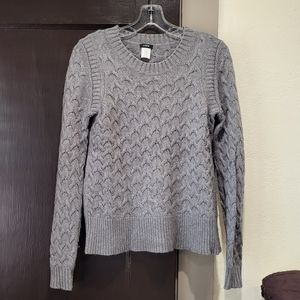 J. Crew Gray Textured Sweater